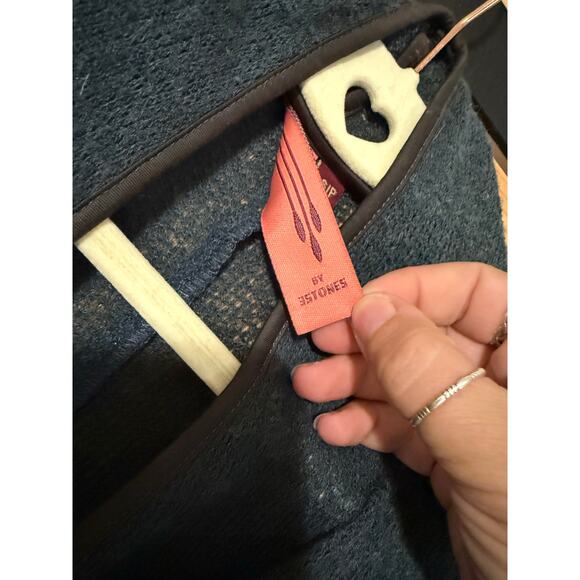 3 Stones Free People Knitted Cardigan Double Zippered Teal Womens Size Petite S - Picture 4 of 5